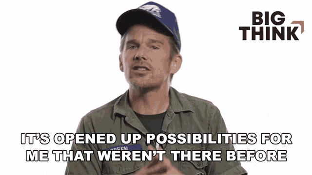 a man wearing a hat says it 's opened up possibilities for me that were n't there before